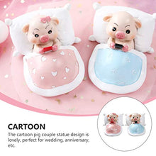 Load image into Gallery viewer, EXCEART 2pcs Miniature Piggy Decorations Pink Piggy Toy Figures Resin Cupcake Toppers for Fairy Garden Dollhouse Car Party Tabletop Decor
