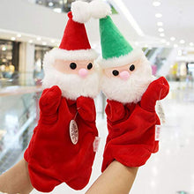 Load image into Gallery viewer, NUOBESTY Christmas Party Games for Kids Christmas Hand Puppets Soft Plush Santa Claus Toy Doll for Imaginative Pretend Play Stocking Storytelling (Red)
