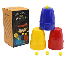 Load image into Gallery viewer, kingmagic Cups and Balls Magic Trick Set with Instruction Tutorial Video Easy Trick(Height 6.2cm)
