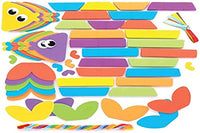 Baker Ross AT918 Fish Stacking Mix & Match Kits - Pack of 6, Creativity for Kids Arts and Crafts Projects