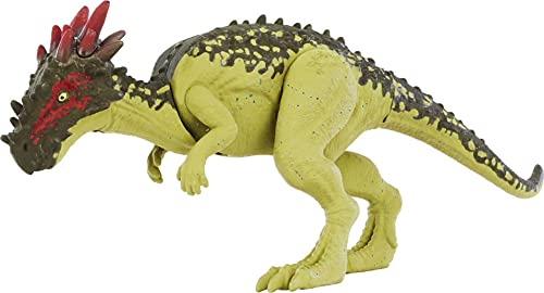 Jurassic World Wild Pack Dracorex Herbivore Dinosaur Action Figure Toy with Movable Joints, Realistic Sculpting & Attack Feature, Kids Gift Ages 3 Years & Older