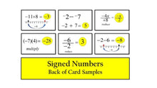 Load image into Gallery viewer, Math Wiz Flashcards Deck 3 Signed Numbers
