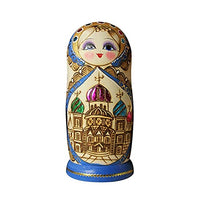 XXZY Russian Nesting Dolls Cute Matryoshka 10-Piece Matryoshka Dolls Creative Birthday Christmas Commemorative Gift Decoration (Color : A)