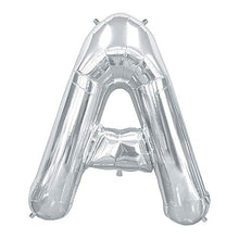 Load image into Gallery viewer, &quot;A&quot; Letter Mylar Balloon - 34&quot; | Silver | 1 Pc.
