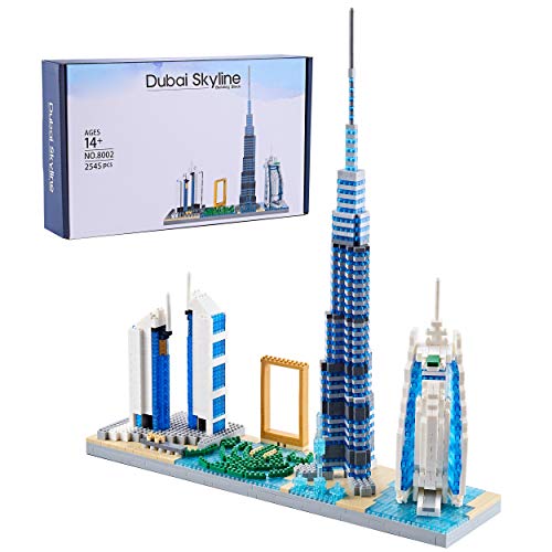 Architecture Dubai Skylines Building Micro Blocks DIY Toys for Adults and Children (2545 pcs)