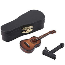 Load image into Gallery viewer, Redxiao Miniature Guitar Model, Wooden Musical Instrument Model Ornaments Craft for Desk Ornament Party Decoration Dollhouse Accessories(#3)
