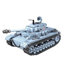 Load image into Gallery viewer, Lingxuinfo Tank Building Kit, 716 Pieces Military Army Tanks Building Block Set Military Tank Vehicle Compatible with All Major Brands
