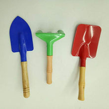 Load image into Gallery viewer, Happyyami Kids Gardening Tools Set Metal Garden Tools with Sturdy Wooden Handle Mini Plant Nursing Tools Trowel Rake Shovel for Children Kids (Random Color)
