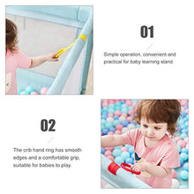 Load image into Gallery viewer, 4pcs Baby Crib Pull Ring Walking Exercises Assistant Rings Bed Stand Up Ring Hanging Ring for Infant Baby Toddler

