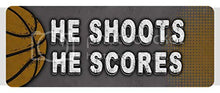 Load image into Gallery viewer, Makoroni HE Shoots HE Scores Basketball, CAR Magnet-Magnetic Bumper Sticker, Desy95
