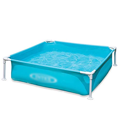 Inflatable Pools Paddling Pool Metal Frame Swimming Pool Children's Indoor Outdoor Summer Party Swimming Pool Family Leisure Pool (Color : Blue, Size : 12212230cm)