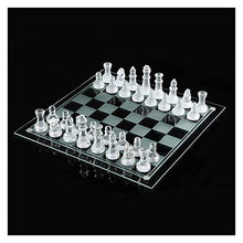 Load image into Gallery viewer, muuunann Travel Chess Game Board Set Luxury Elegant Glass Chess Travel International Chess Game for Kids and Adults Toys Beginner Chess Set for Kids and Adults(Size:25x25cm) ( Size : 35x35cm )
