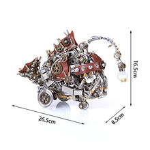 Load image into Gallery viewer, XSHION 3D Metal Puzzle Anglefish Model, DIY Assembly Mechanical Model Stainless Steel Building Kit Jigsaw Puzzle Brain Teaser, Desk Ornament
