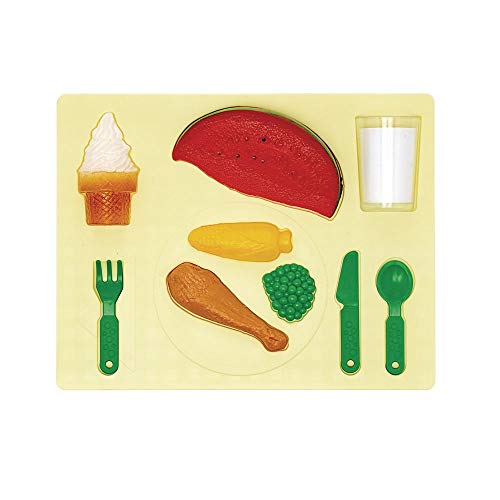 3D Chunky Food Puzzle for Preschool 5 Pieces, Dinner (Item # 3DDINNER)