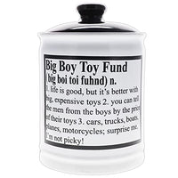 Cottage Creek Big Boy Toy Fund Piggy Bank for Adults Best Gifts for Men Dad