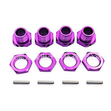 Load image into Gallery viewer, Alician 17 MM Metal Hexagonal Wheel Seat for HSP 94762 94081 Aluminum Alloy Connector Purple
