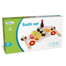 Load image into Gallery viewer, New Classic Toys Wooden Pretend Play Toy for Kids Sushi Set Cooking Simulation Educational Toys and Color Perception Toy for Preschool Age Toddlers Boys Girls, Multi-Colour Colour
