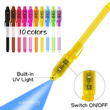Load image into Gallery viewer, Invisible Ink Pen with Light, 30Pcs Magic Spy Pen for Secret Message, Birthday Party, and Kids Halloween Goodies Bags Toy
