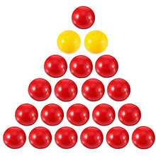 Load image into Gallery viewer, zhi 21 Pieces Game Replacement Balls Compatible with Hungry Hungry Hippos, 1 Sets Game Replacement Marbles(19 Red and 2 Yellow) - Perfect Replacement Game Balls .
