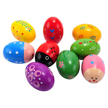 Load image into Gallery viewer, Easter Wooden Egg Shakers Maracas for Party Favors, Classroom Prize Supplies and Percussion Musical Instrument(9 PCS)
