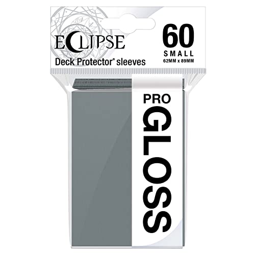 Ultra Pro - Eclipse Gloss Small Sleeves 60 Count (Smoke Grey) - Protect All Your Gaming Cards , Sports Cards, and Collectible Cards with Ultra Pro's ChromaFusion Technology