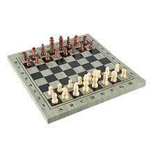 Load image into Gallery viewer, HJUIK Chess Game Set Magnetic Chess Set International Chess Set Portable Wooden Chessboard Chess Game for Travel Party Family Activities Magnetic Chess Set Playing Gift (Color : 34X17CM)
