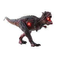 NKOK WowWorld B/O Carnotaurus (Lights & Sounds), Realistic Reptile Roars by Rotating an arm, Red LED Lights in Mouth and Along Ribs, Articulated in Mouth, arms, Legs and Tail, Great Gift