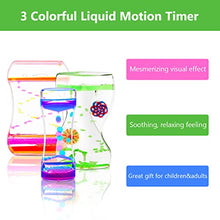 Load image into Gallery viewer, Coitak Liquid Motion Bubbler Timer for Sensory Play, Fidget Toy, Desk Top, 3 Pack, Assorted Colors (Style-1)
