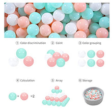 Load image into Gallery viewer, GOGOSO Ball Pit Balls 100pcs 2.15inch, Pit Balls for Toddler Play Tent, Baby Pool Water Bath Toys Babies Toodlers Dog Cat for Indoor Outdoor Play (Pink, Green, White)
