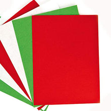 Load image into Gallery viewer, Baker Ross EX764 Felt Craft Festive Felt - Pack of 10, Red, Green &amp; White for Kids to Decorate, Arts &amp; Crafts
