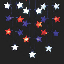 Load image into Gallery viewer, Light-Up Patriotic Star Necklaces - Jewelry - 6 Pieces
