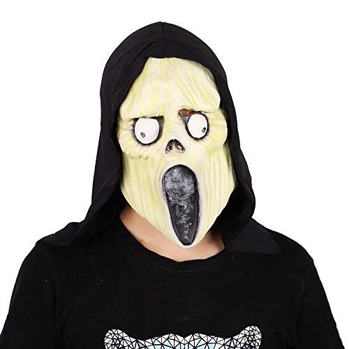 CffdoiMju Halloween Horror Face Shouting Mask, Masquerade Party Zombie Demon Decoration