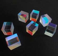 Load image into Gallery viewer, Wang shufang 10pcs 2.2X2.2X2.1cm Defective Cross Dichroic Prism RGB Combiner or Splitter X-Cube Prism for Home Decoration Physic Teaching

