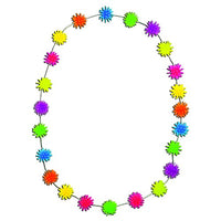 Kipp Brothers Neon Rainbow Spiky Ball Necklaces(Per Dozen)