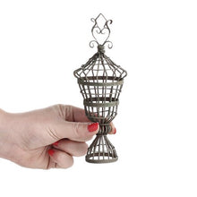 Load image into Gallery viewer, Factory Direct Craft 3 Pieces of Miniature Metal Victorian Topiary Form
