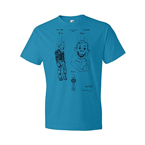 Howdy Doody Puppet T-Shirt, Howdy Doody Tee, Toy Collector Gift, Puppet Apparel Caribbean Blue (XL)