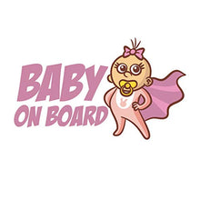 Load image into Gallery viewer, GDYL Car Stickers Lovely Girl Baby On Board Warning Mark Car Sticker Window Decoration Vinyl Anti-Uv PVC
