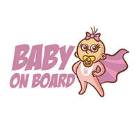 GDYL Car Stickers Lovely Girl Baby On Board Warning Mark Car Sticker Window Decoration Vinyl Anti-Uv PVC