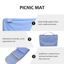 Load image into Gallery viewer, NUOBESTY Picnic Blankets Outdoor Rug Picnic Mat Beach Blanket Waterproof Foldable Portable Lightweight for Travel Beach Camping Party Usage Blue
