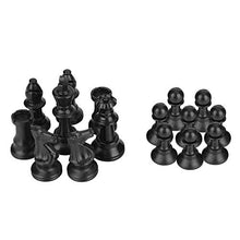 Load image into Gallery viewer, Vbestlife Board Game Set, Chess Set, Educational Game Black &amp; White Portable Travel Beginners for Kids Adults Chess Lovers
