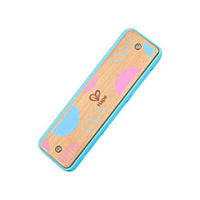 Load image into Gallery viewer, Hape Blues Harmonica | 10 Hole Wooden Musical Instrument Toy for Kids, Blue (E8915)
