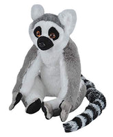 Wild Republic Ring Tailed Lemur Plush, Stuffed Animal, Plush Toy, Gifts for Kids, Cuddlekins 12 Inches