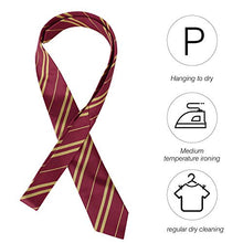 Load image into Gallery viewer, Cosplay Tie for HARR Halloween Birthday Party Costume Accessory Burgundy Necktie
