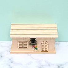 Load image into Gallery viewer, Wood House Coin Money Bank Coin Bank with Lock Unfinished Wooden House Piggy Bank Toys DIY Craft Paint Saving Money Bank Gifts for Kids Toddler Girls bitrthday Gift Toy Boys Kids Money Storage Box
