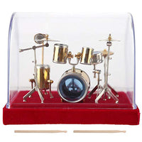 Redxiao Miniature Drum Set Model, Musical Instrument Model Ornaments Craft for Desk Ornament Party Decoration Dollhouse Accessories#2