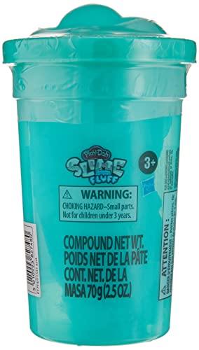 Play-Doh Slime Feathery Fluff Mega Can of Super Lightweight Oddly Satisfying Compound for Kids 3 Years and Up, Teal Color, Non-Toxic