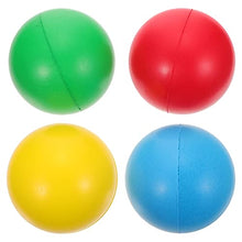 Load image into Gallery viewer, NUOBESTY 4pcs Stress Balls Toys Pu Squeeze Balls Vent Stress Balls Wall Ceiling Sticky Balls Slow Toys Gifts for Kids Adults Blue Yellow Red Green

