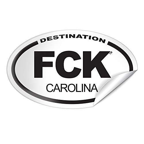 DESTINATION FCK Carolina Sticker - 3 Pack
