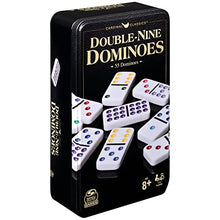 Load image into Gallery viewer, Double Nine Dominoes Set in Storage Tin, for Families and Kids Ages 8 and up
