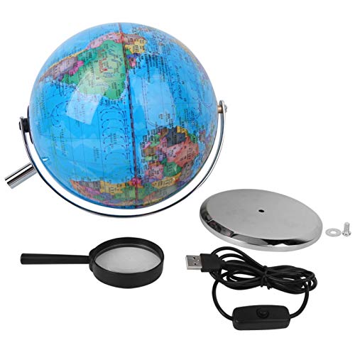 Zerodis 20CM Globe World Globe, Desktop Globe, Girls for Kids Teachers Boys(20 Constellations with Light Gold Background)